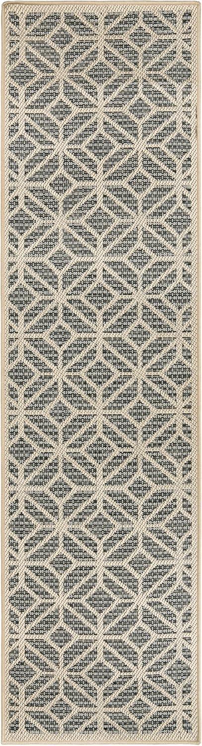 imageRugshop Blue Contemporary Geometric IndoorOutdoor Area Rug Hose Washable for Living Room Dining Room and Bedroom 5 x 7Blue