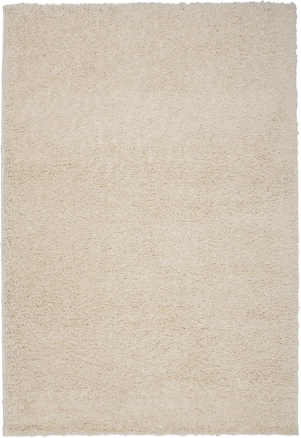 imageRugshop Bondi Collection Modern Solid Shag Area Rug 5 x 7 Cream