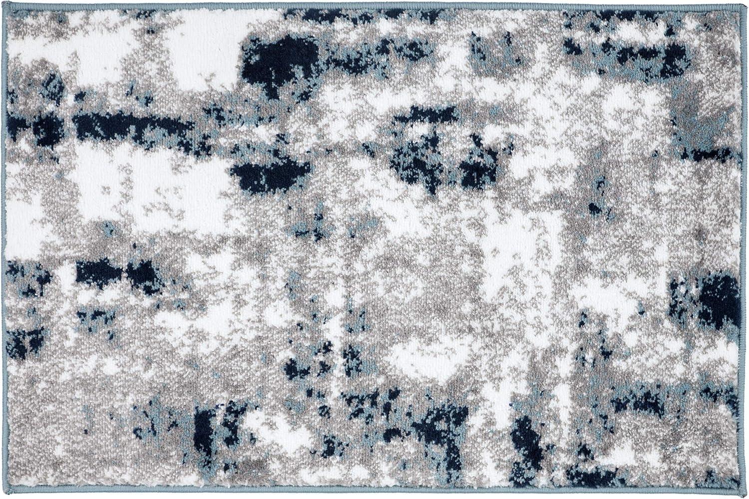 imageRugshop Contemporary Abstract Distressed Area Rug 5 x 7 BlueBlue
