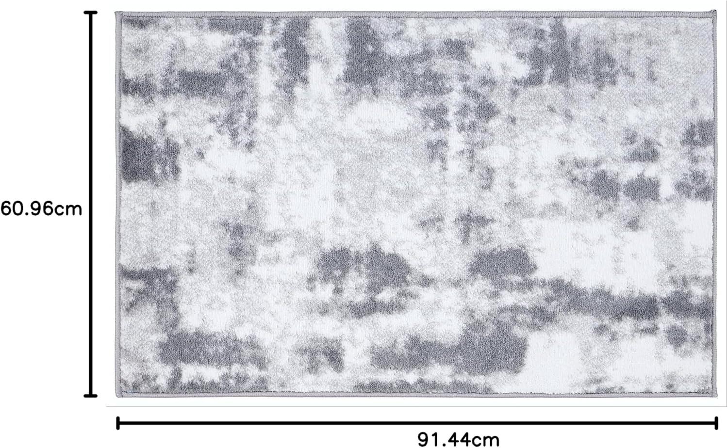 imageRugshop Contemporary Abstract Distressed Area Rug 5 x 7 BlueGrey