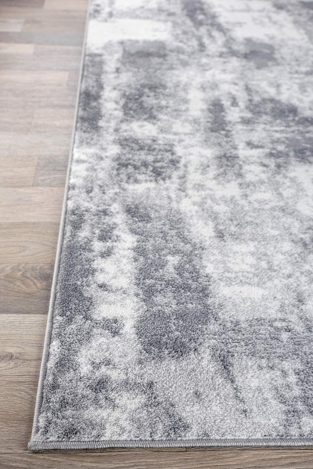 imageRugshop Contemporary Abstract Distressed Area Rug 5 x 7 BlueGrey