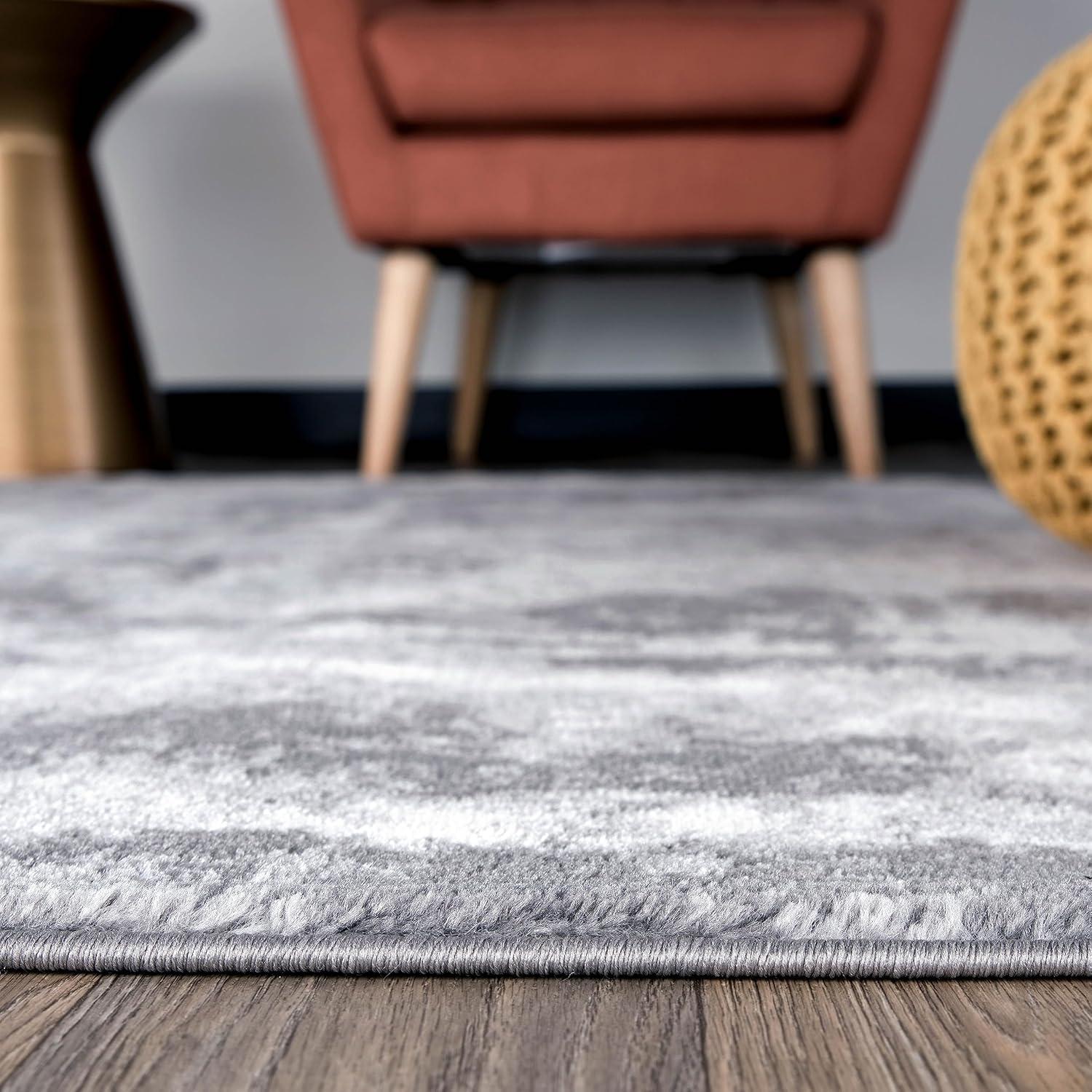 imageRugshop Contemporary Abstract Distressed Area Rug 5 x 7 BlueGrey