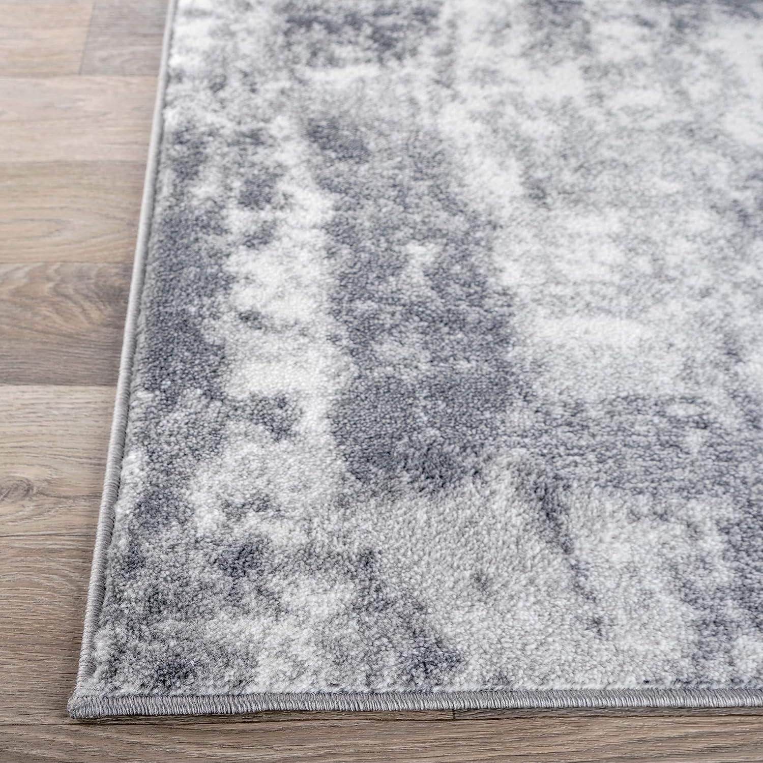 imageRugshop Contemporary Abstract Distressed Area Rug 5 x 7 BlueGrey