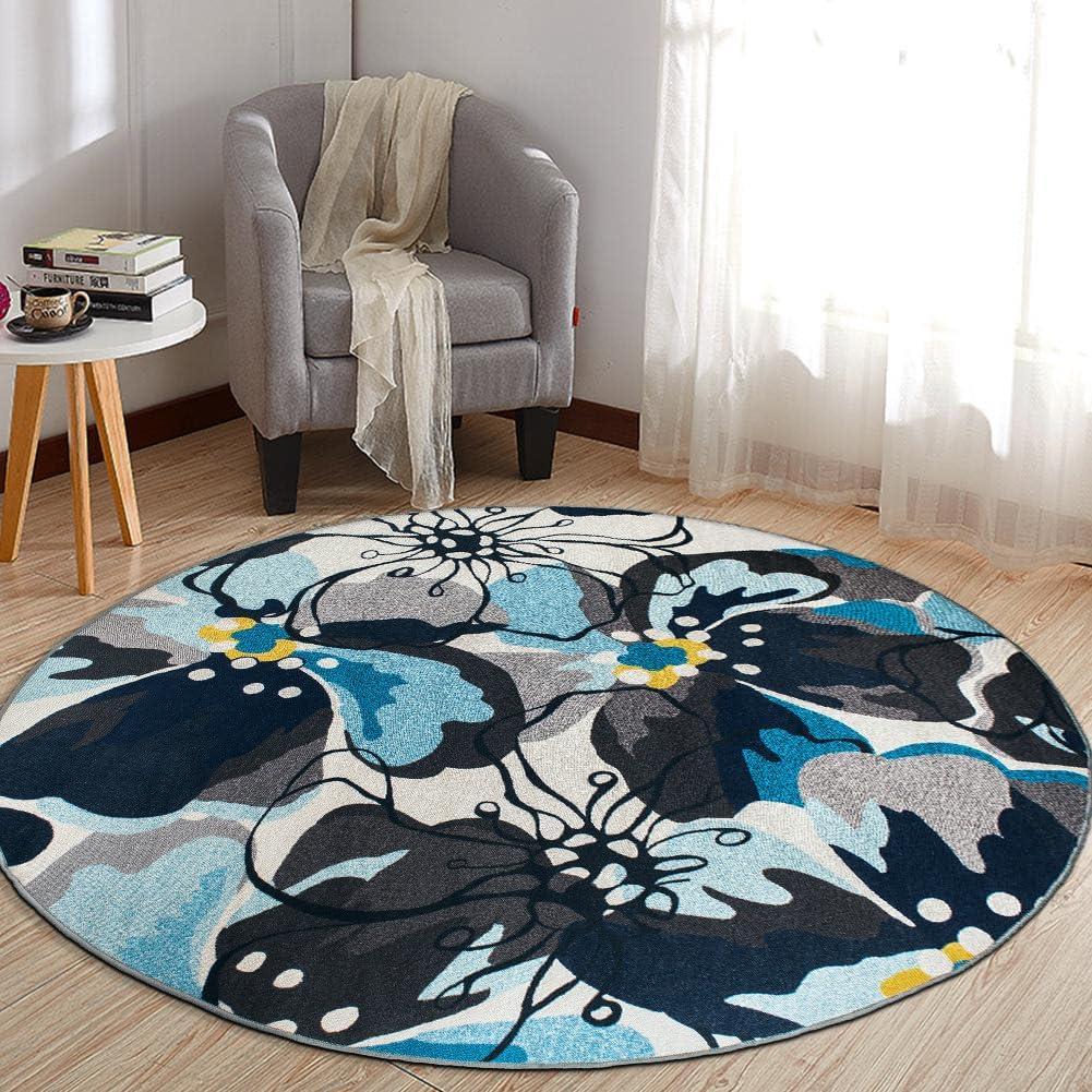imageRugshop Contemporary GrayBlue Large Floral NonSlip Area Rug 5 x 7 Stylish AccentGrey