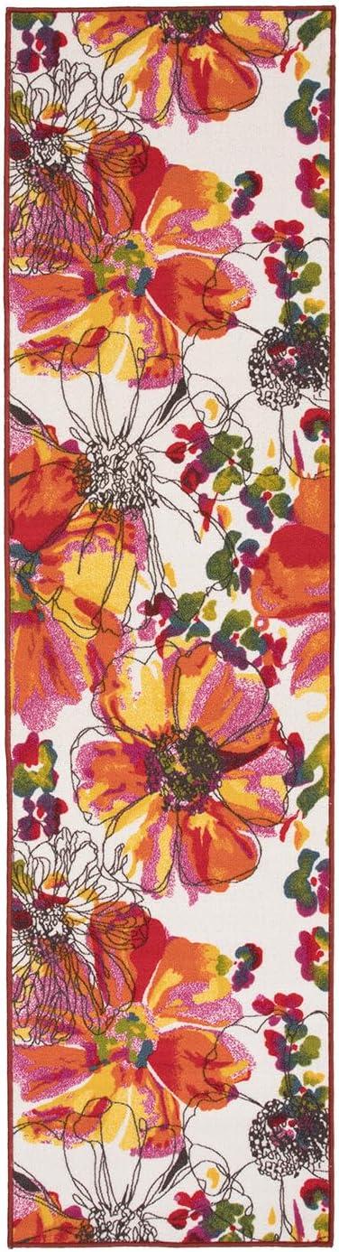 imageRugshop Contemporary GrayBlue Large Floral NonSlip Area Rug 5 x 7 Stylish AccentMulti Color