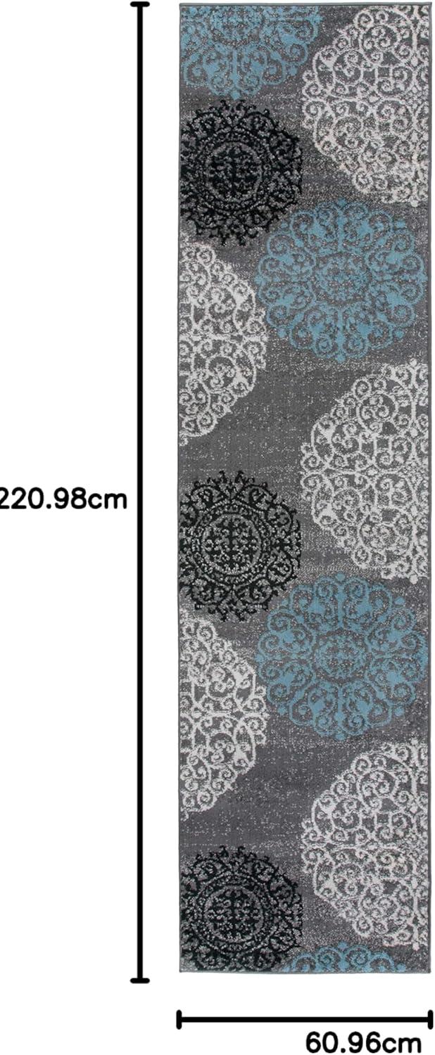 imageRugshop Contemporary Modern Floral Perfect for high Traffic Areas of Your Living RoomBedroomHome OfficeKitchen Area Rug 53quot x 73quot GrayGrey