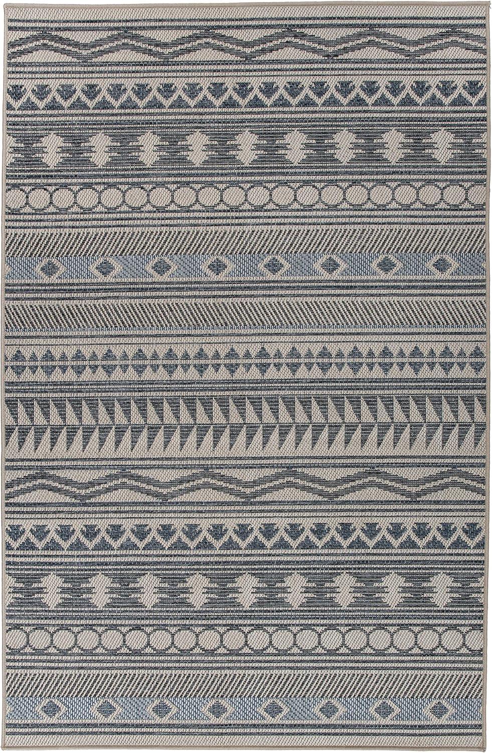 imageRugshop Modern Bohemian IndoorOutdoor Area Rug 5 x 7 CreamCream