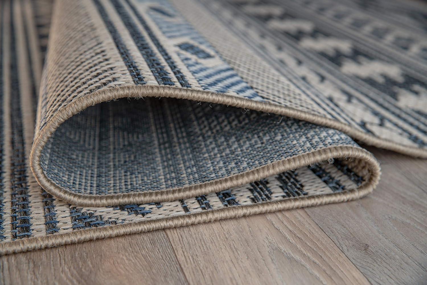 imageRugshop Modern Bohemian IndoorOutdoor Area Rug 5 x 7 CreamCream