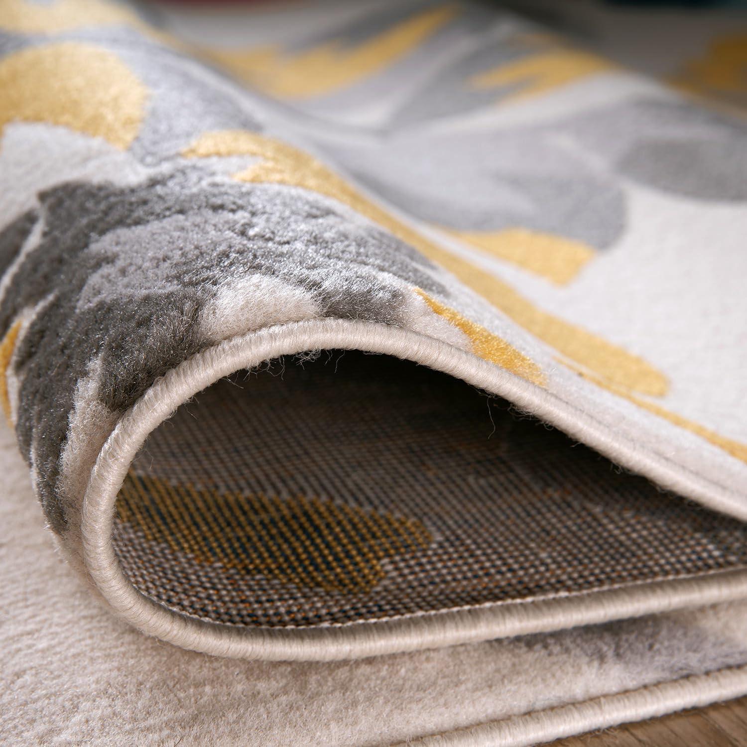 imageRugshop Modern Floral Design for Living RoomBedroomHome OfficeKitchen Non Shedding Area Rug 5 X 7 CreamMulti Color