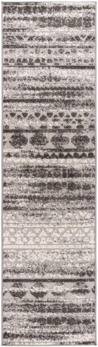 imageRugshop Modern Stripes Geometric IndoorOutdoor Area Rug 5 x 7 GrayGrey