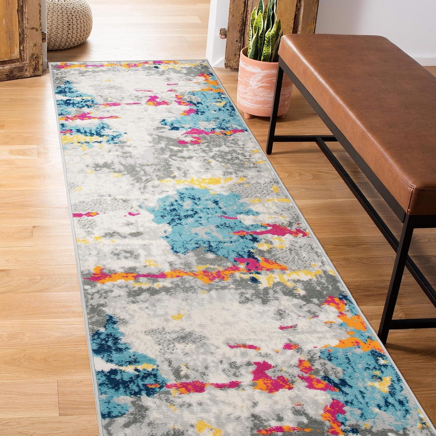imageRugshop Sky Collection Transitional Abstract Area Rug 5 x 7 MultiMulti Color