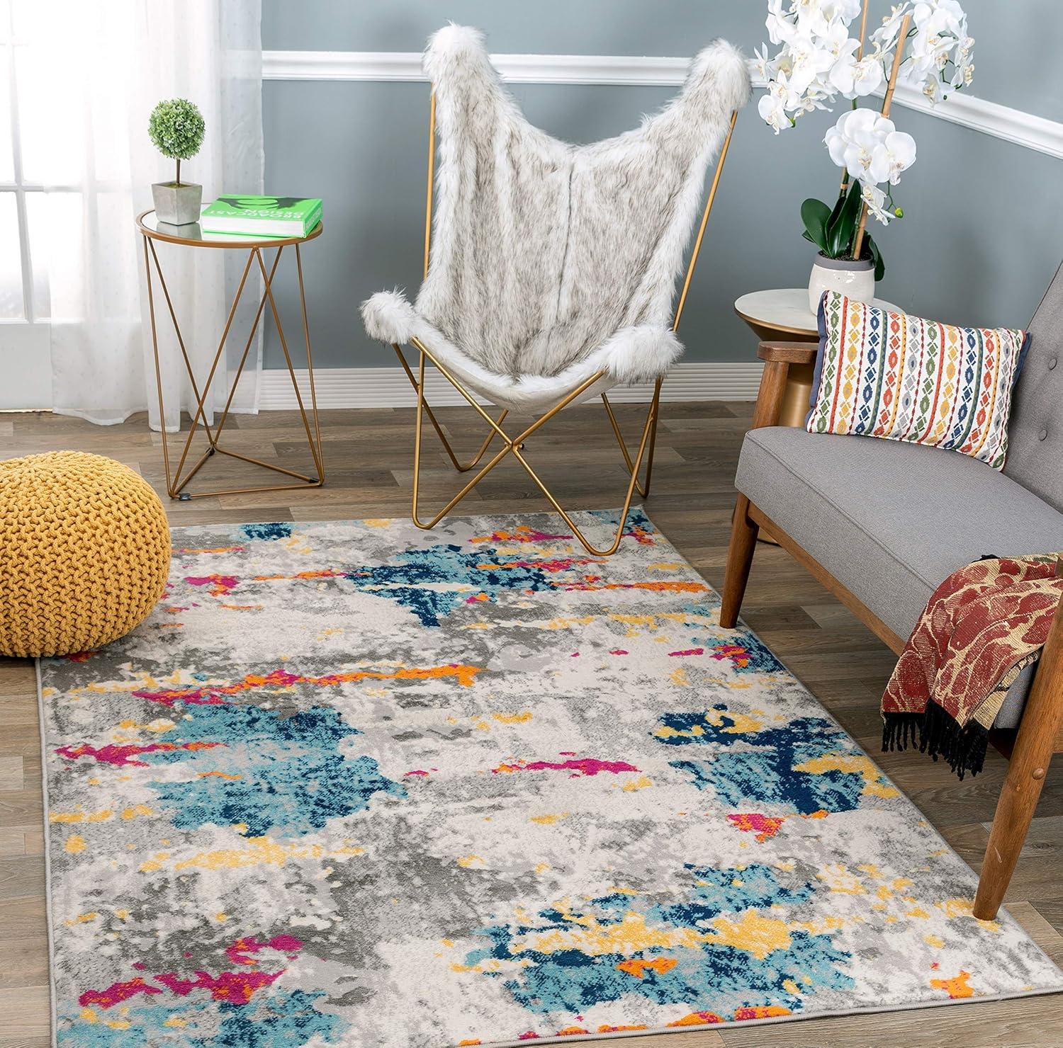 imageRugshop Sky Collection Transitional Abstract Area Rug 5 x 7 MultiMulti Color