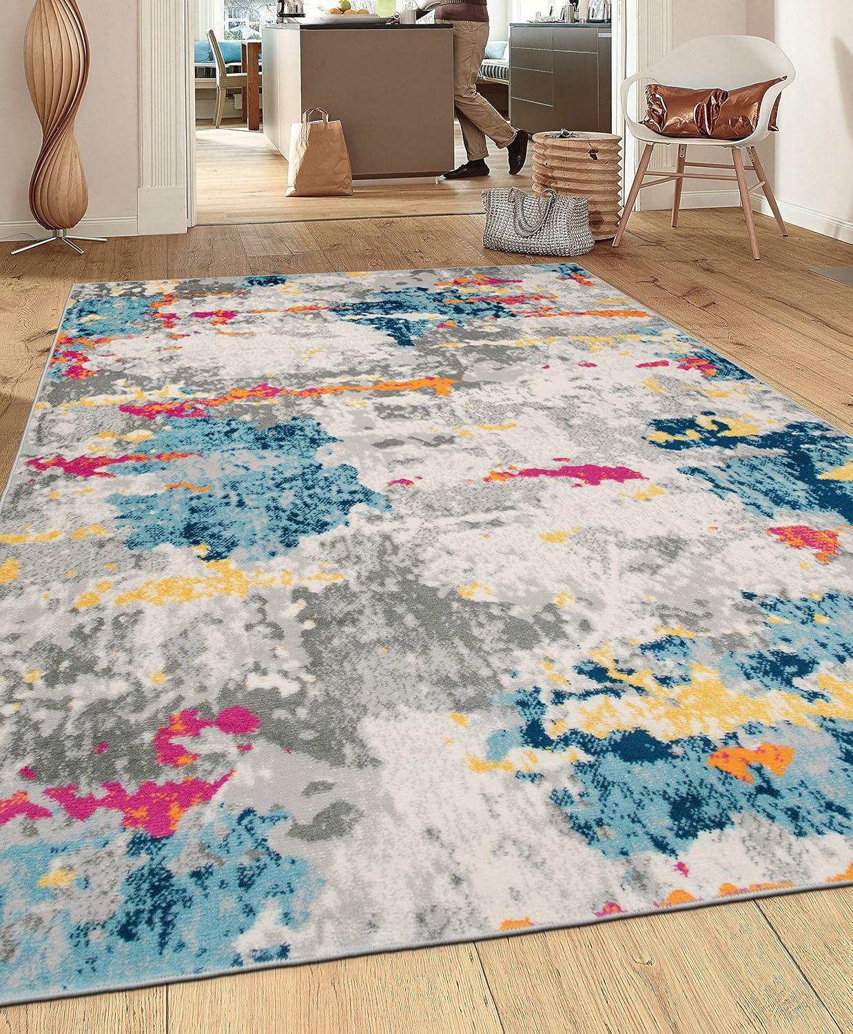 imageRugshop Sky Collection Transitional Abstract Area Rug 5 x 7 MultiMulti Color