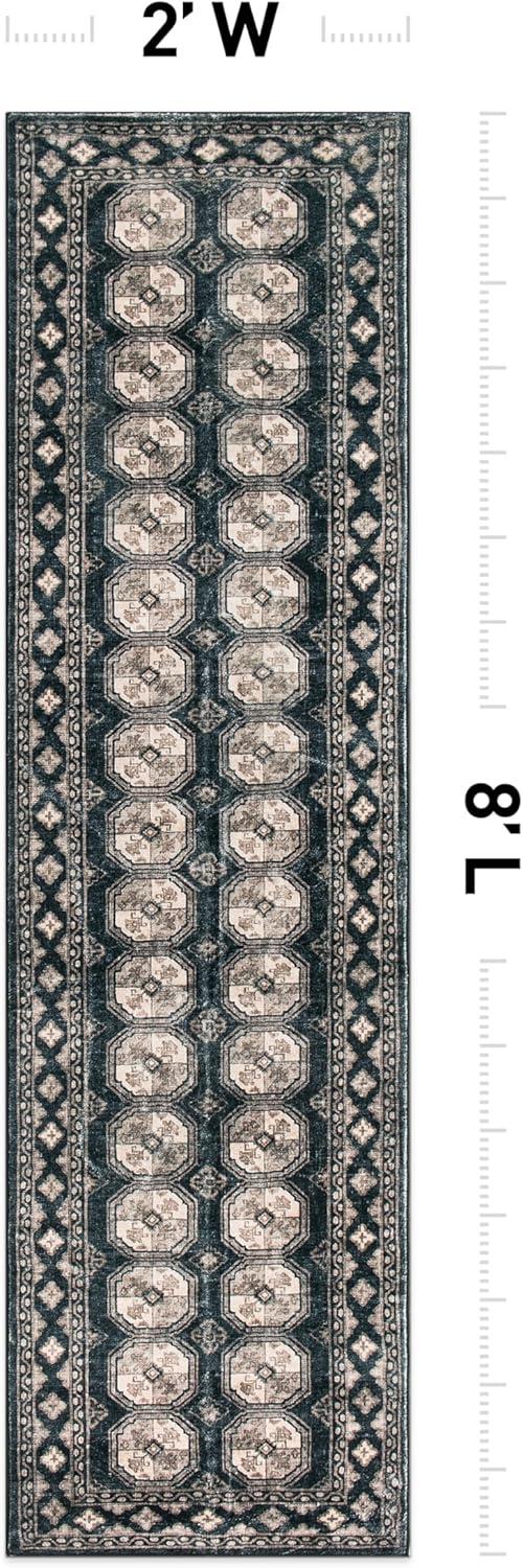 imageRugshop Transitional Moroccan Washable Non Slip Area Rug 5 x 7 AnthraciteAnthracite