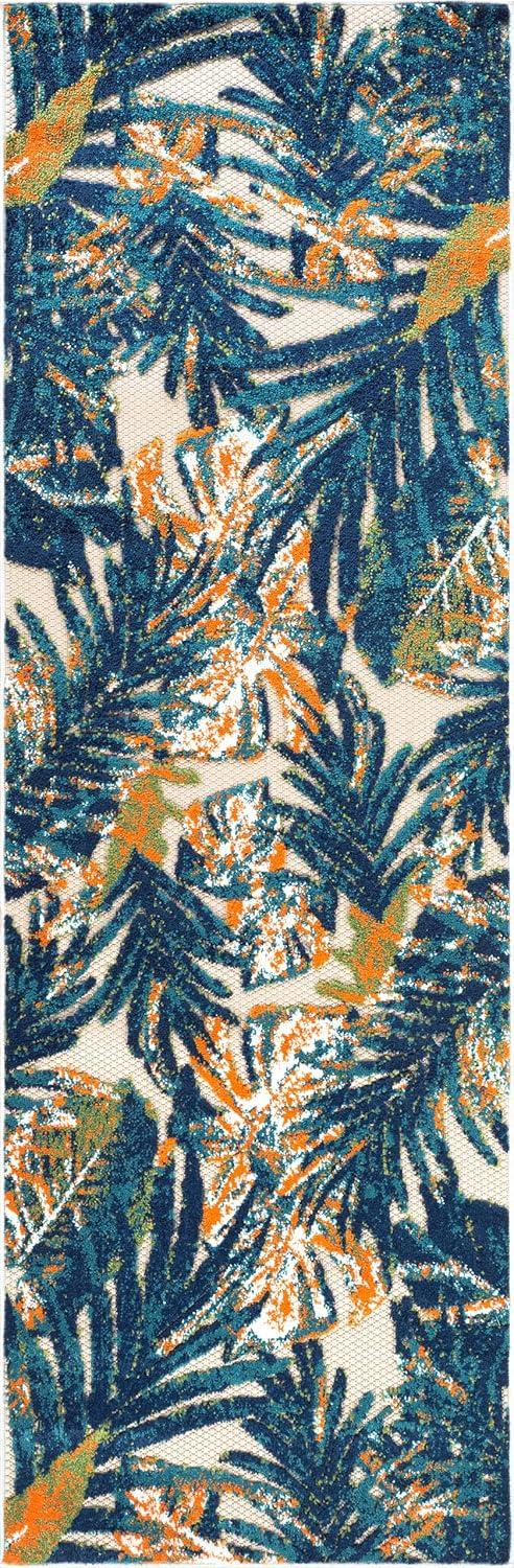 imageRugshop Tropical Floral Leaves IndoorOutdoor Area Rug 5 x 7 GrayMulti Color