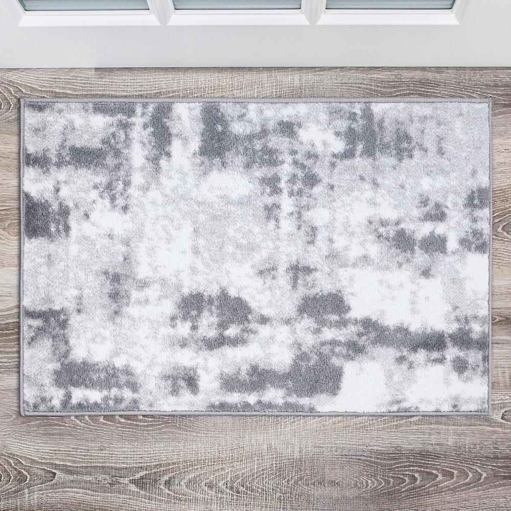 imageRugshop Contemporary Abstract Distressed Area Rug 5 x 7 BlueGrey