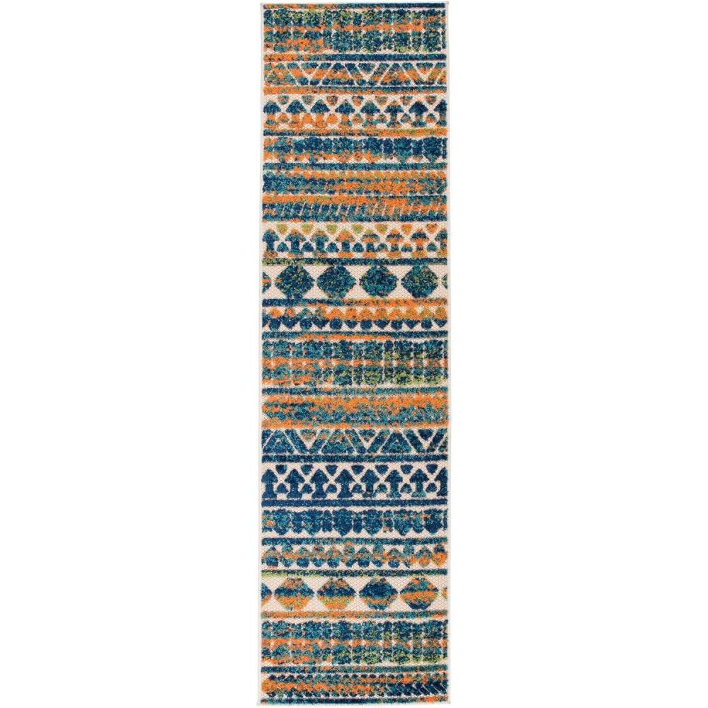 imageRugshop Modern Stripes Geometric IndoorOutdoor Area Rug 5 x 7 GrayMulti Color