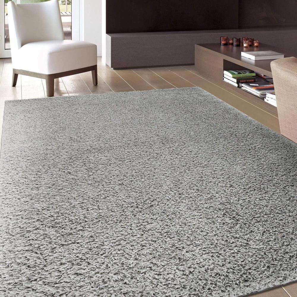 imageRugshop Solid Cozy Plush Shag Area Rug 5 x 7 Gray