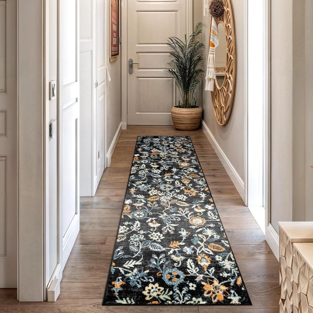 imageRugshop Vine Floral Modern for Living Room Bedroom or Entryway Beige Multi Area Rug 5 x 7 BeigeBlack