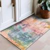 imageRugshop Contemporary Distressed Abstract Washable Non Slip Area Rug 5 x 7 MultiMulti Color