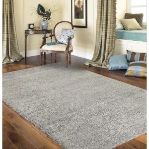Cozy Solid L.Grey 5’3″ x 7’3″ Indoor Shag Area Rug