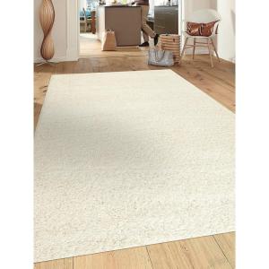 Cozy Solid White 5’3″ x 7’3″ Indoor Shag Area Rug