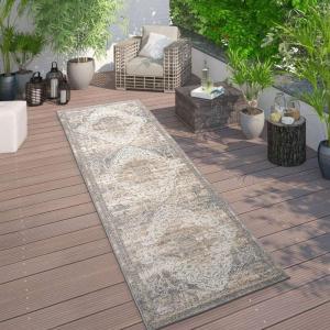 Rugshop Distressed Traditional Indoor/Outdoor Area Rug 5′ x 7′ Beige(Beige)