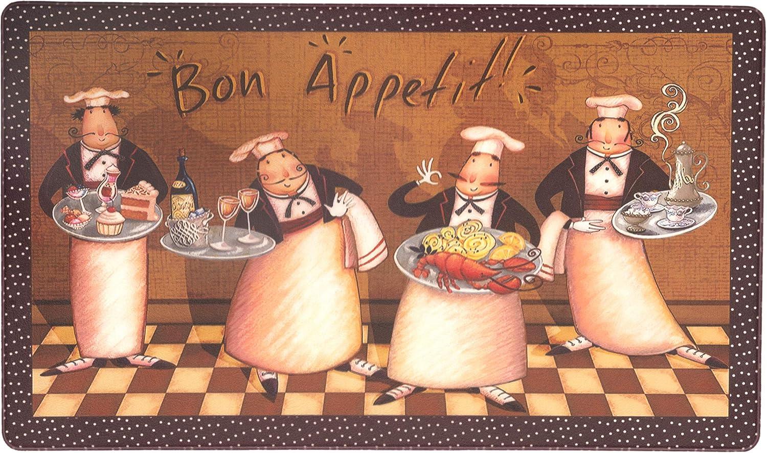 imageRugshop Bon Apetit Anti Fatigue Mat 18 x 47 MultiMulti Color