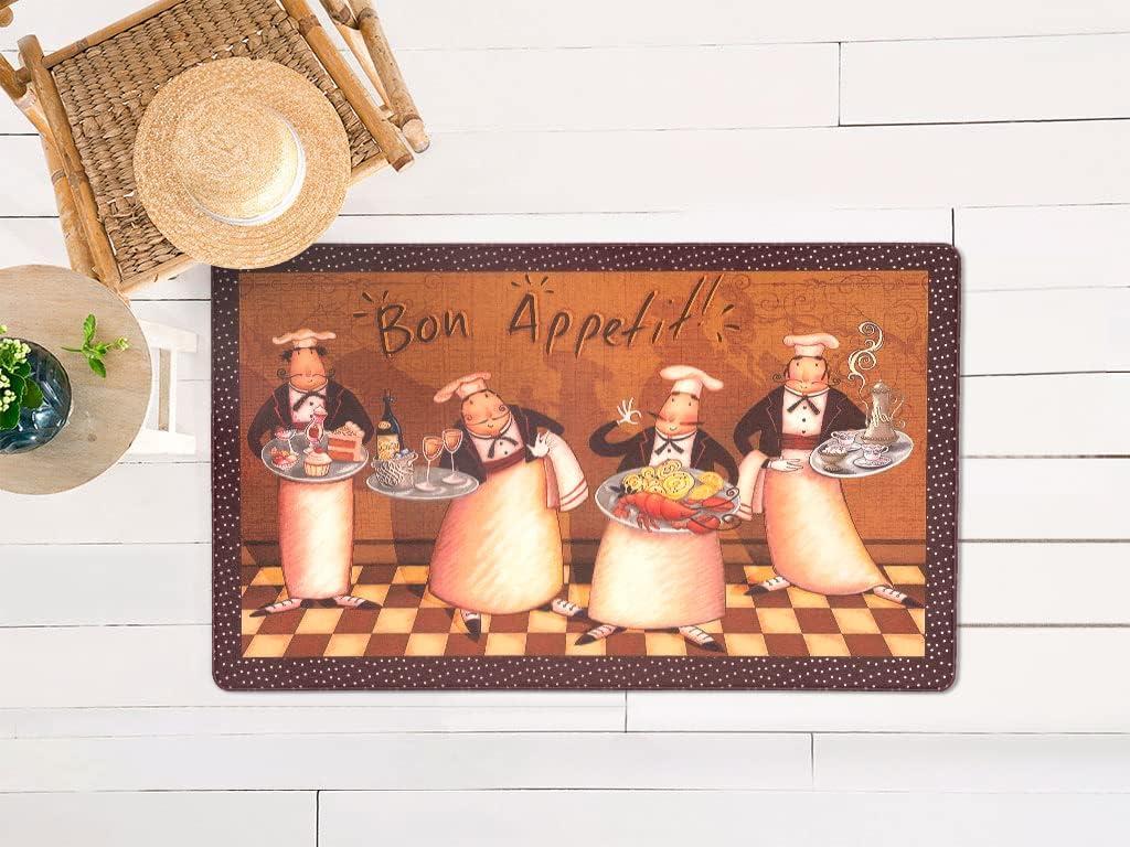 imageRugshop Bon Apetit Anti Fatigue Mat 18 x 47 MultiMulti Color