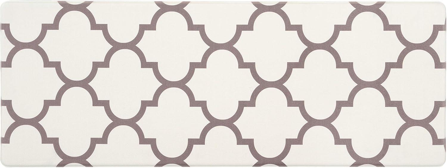 imageRugshop Contemporary Modern Moroccan Trellis Anti Fatigue Standing Mat 18 x 47 Cream