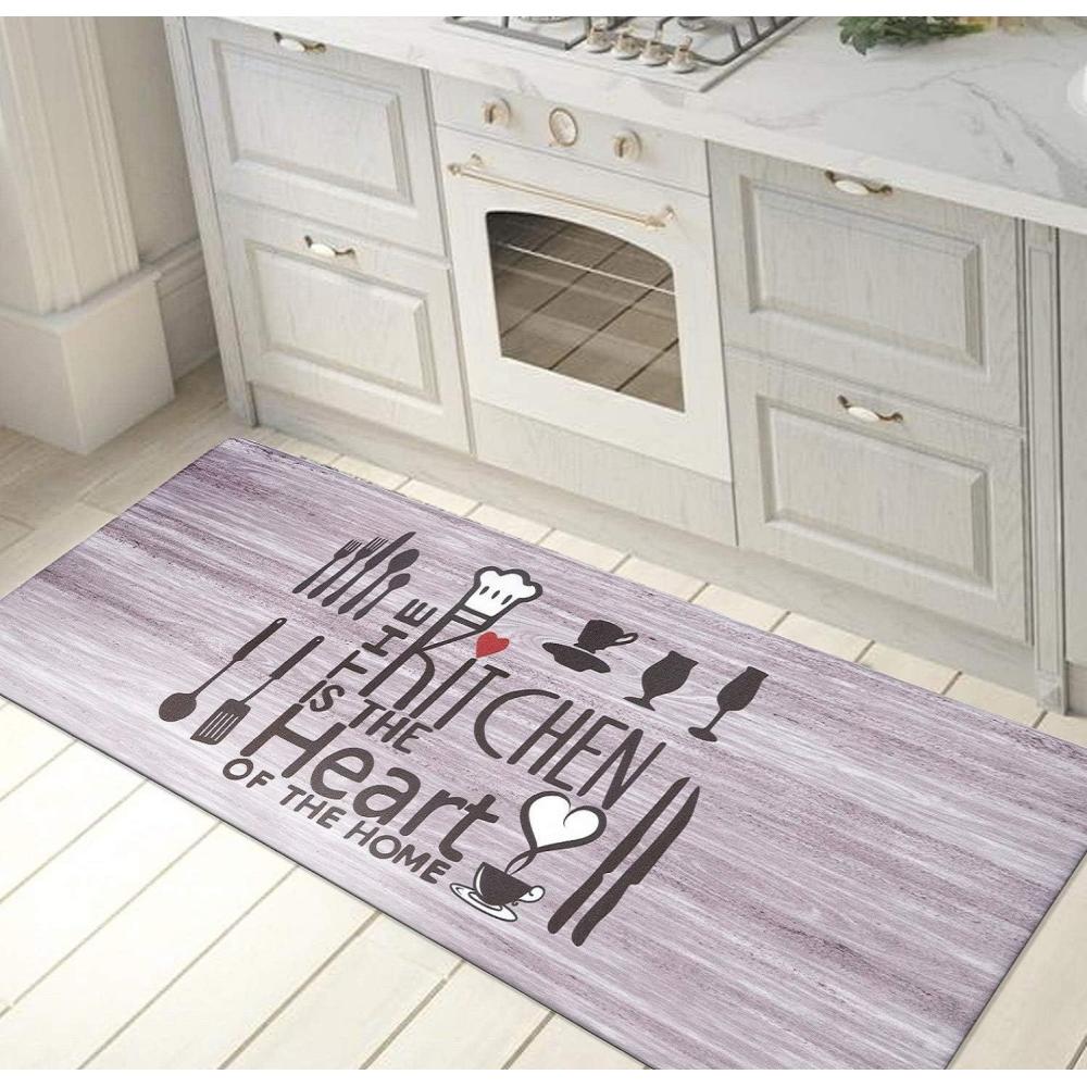 imageRugshop Kitchen Heart Anti Fatigue Mat 18 x 47 Gray