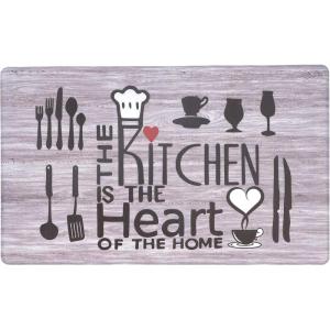 Rugshop Kitchen Heart Anti Fatigue Mat 18″ x 30″ Gray