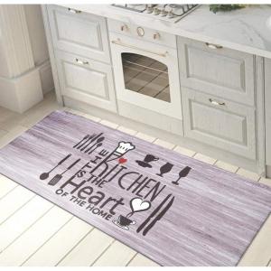 Rugshop Kitchen Heart Anti Fatigue Mat 18″ x 47″ Gray