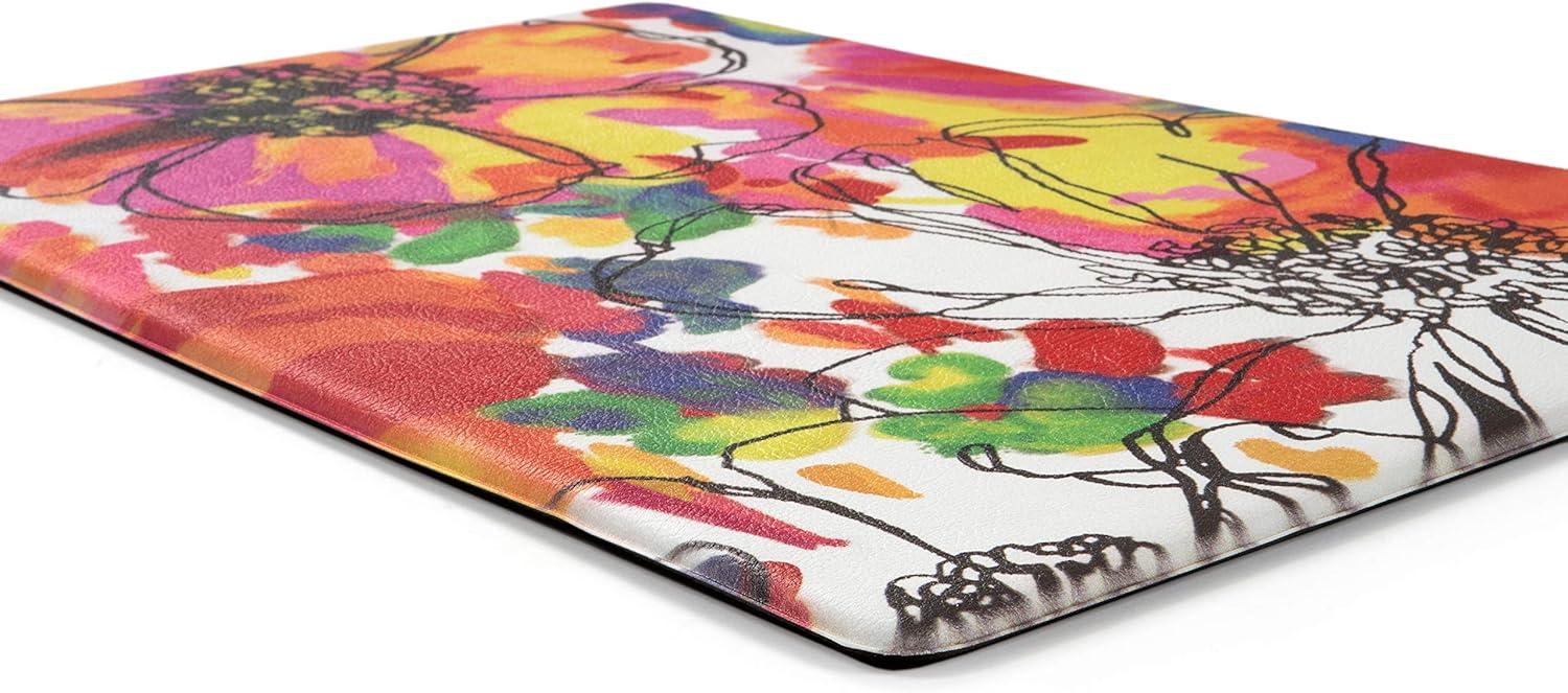 imageRugshop Modern Bright Flowers Anti Fatigue Standing Mat 18 x 47 MultiMulti Color