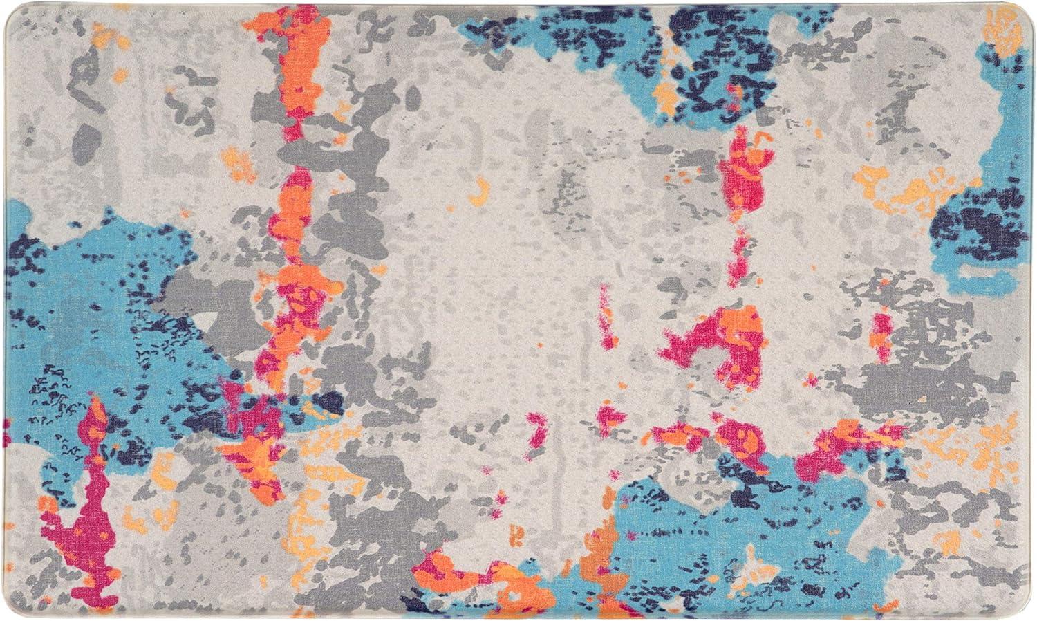 imageRugshop Transitional Abstract Anti Fatigue Standing Mat 18 x 30 Multi