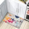 imageRugshop Modern Abstract Anti Fatigue Standing Mat 18 x 47 MultiMulti Color
