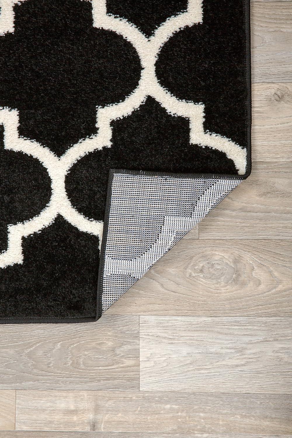 imageRugshop Contemporary Modern Moroccan Trellis Area Rug 7 10 x 10 Black